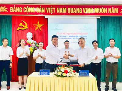 Công ty Nhiệt điện Thái Bình và Nhà máy Nhiệt điện Thái Bình 2 ký kết quy chế phối hợp toàn diện 