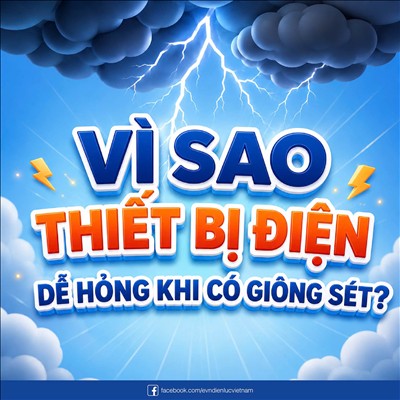 Sét đánh gây hỏng thiết bị điện trong nhà – Cách phòng tránh và xử lý an toàn