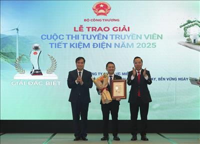 Bộ Công Thương: Trao 22 giải thưởng cuộc thi Tuyên truyền viên tiết kiệm điện năm 2025
