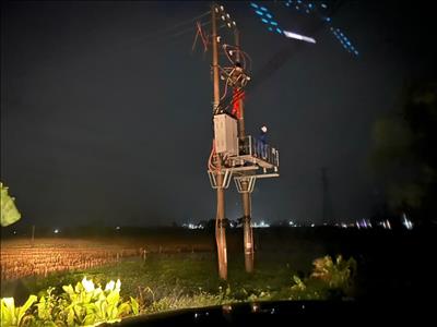Hơn 1,8 triệu khách hàng khu vực phía Bắc đã có điện trở lại sau bão số 10 (BUALOI)