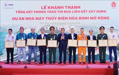 Khánh thành Nhà máy Thủy điện Hòa Bình mở rộng: Hệ thống điện quốc gia có thêm 480MW công suất nguồn điện