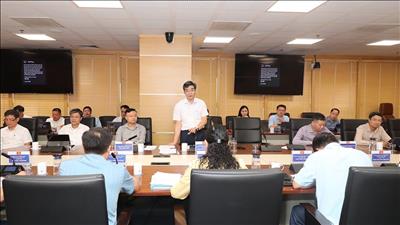 Đoàn khảo sát số 1 của Đảng ủy Chính phủ làm việc với Đảng ủy EVN về việc khảo sát xây dựng Đề án tổ chức mô hình tổ chức Đảng trong doanh nghiệp nhà nước