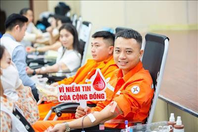 Kết quả thực hiện chương trình hiến máu tình nguyện Tuần lễ hồng EVN lần thứ XI