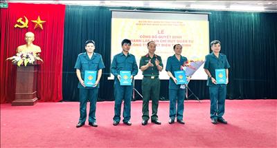 Bộ CHQS tỉnh Thái Bình thành lập Ban CHQS Công ty Nhiệt điện Thái Bình
