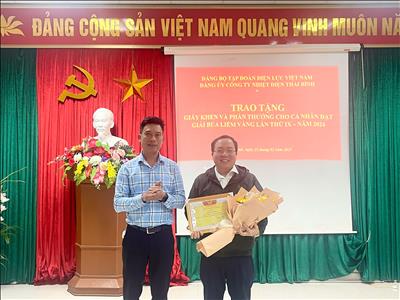 Tuyên dương cá nhân được nhận Giải báo chí toàn quốc về xây dựng Đảng (Giải Búa liềm vàng) lần thứ IX - năm 2024