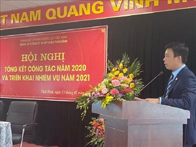 Đảng ủy Công ty Nhiệt điện Thái Bình: Nỗ lực hoàn thành nhiệm vụ được giao trong năm 2020